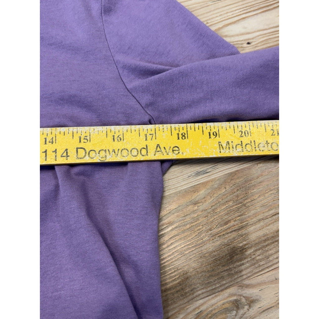 Under Armour Purple Graphic Big Logo Long Sleeve Top Women’s Size Medium