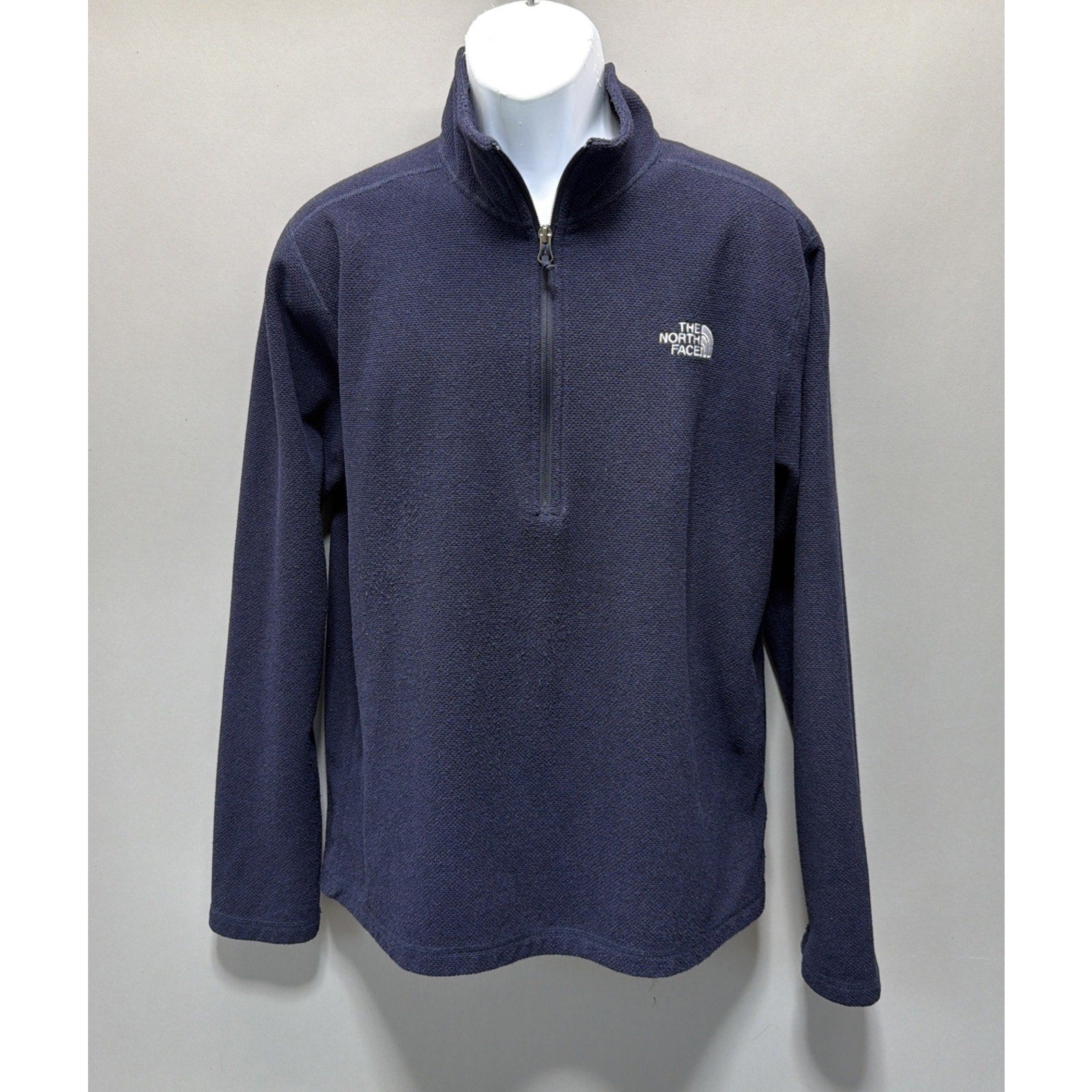 The North Face Men's Fleece Pullover Sweater Jacket 1/2 Zip Size Large Blue