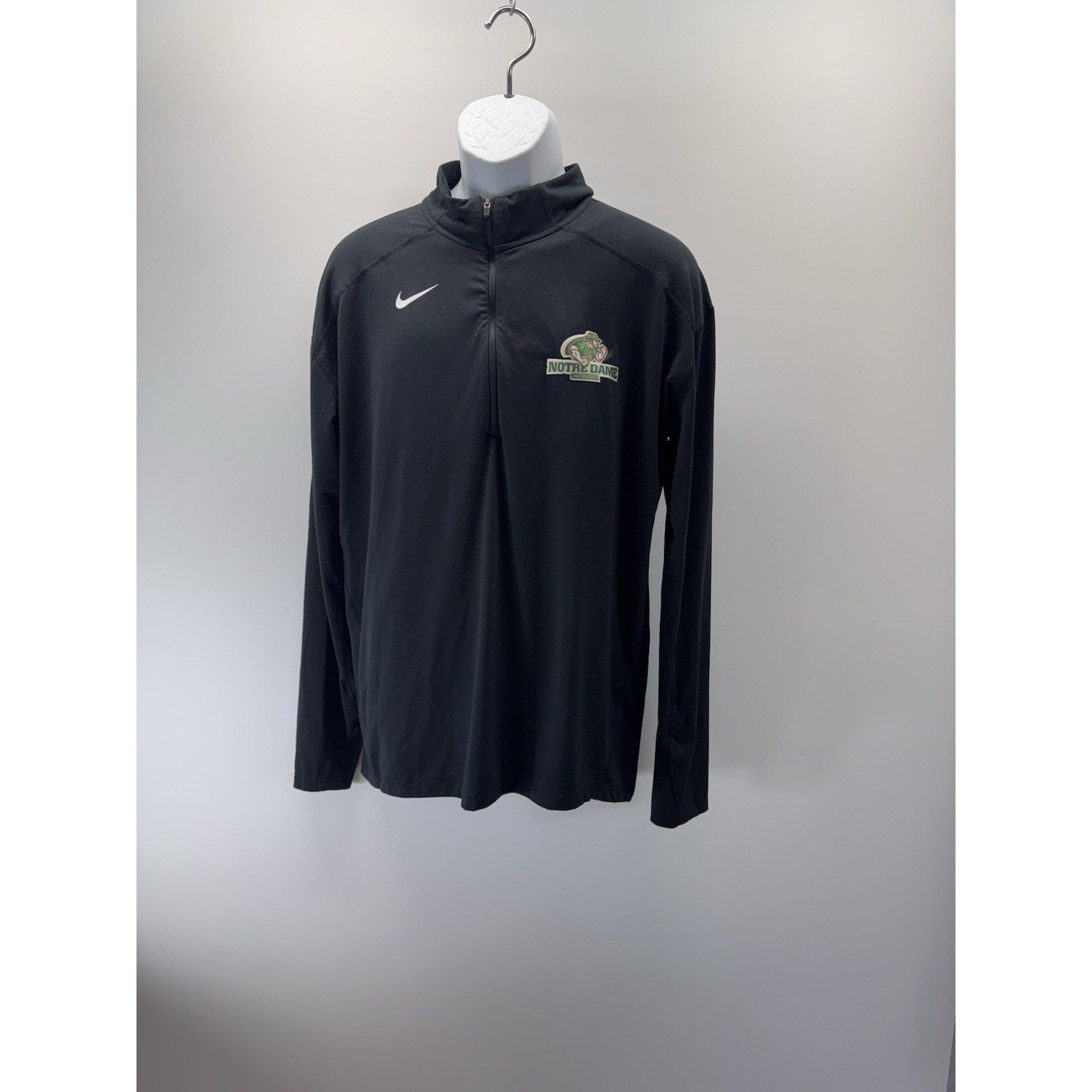 Nike Notre Dame College Quarter 1/4 Zip Dri-Fit Men’s Size Large