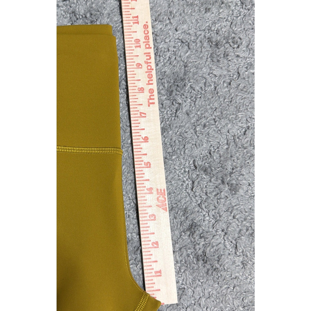 Lululemon Athletica Align High Rise 8” Inseam Shorts Mustard Yellow Womens 8