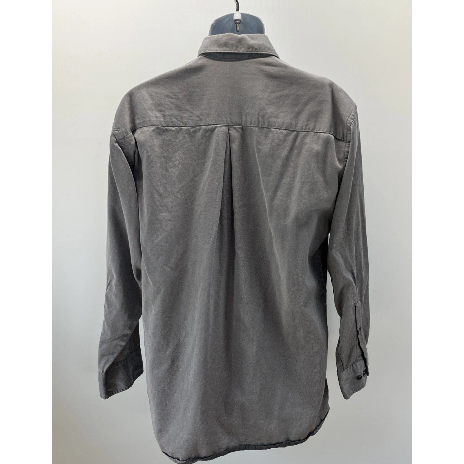 J. Ferrar Mens Gray Ls Button Down Shirt Size 15.5