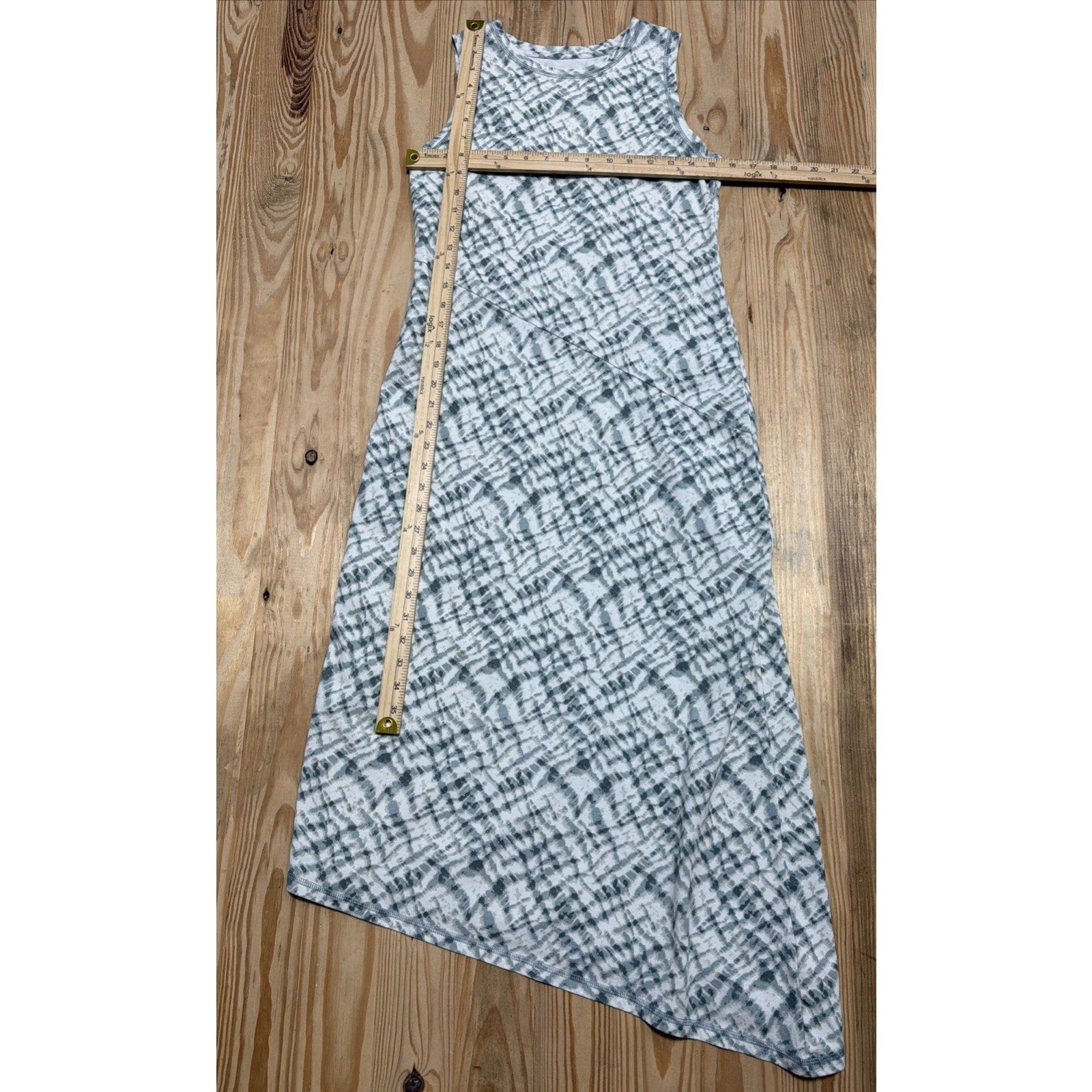 AnyBody Printed Shirbori Dress, Greenish Gray, XXS