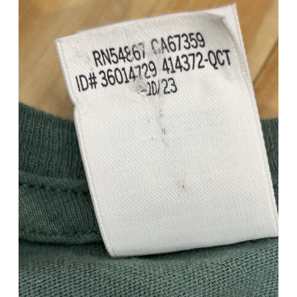 Victoria’s Secret PINK Large Green Long Sleeve Crop Top Malibu 100% Cotton.