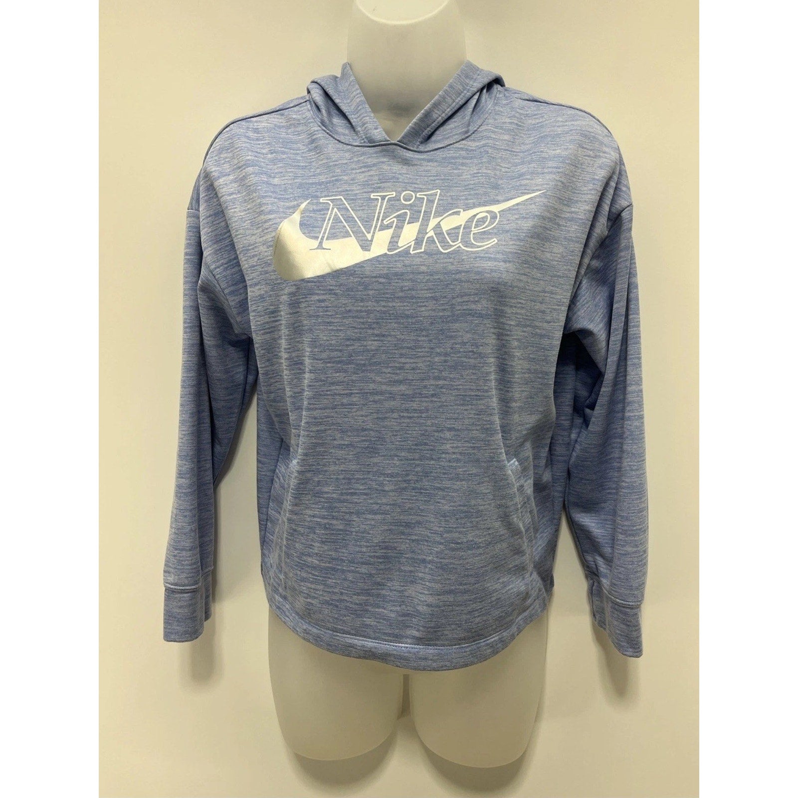 Nike Hoodie Girls Youth Medium Dri Fit Standard Fit Fleece Lined Thumbholes