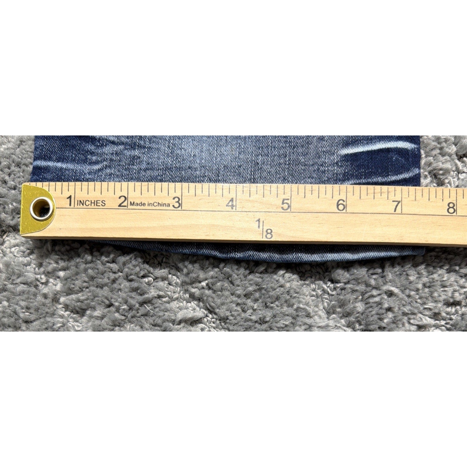 True Luck Denim Jeans Womens Aztec Embroidered Thick Stitch Slim Boot Cut 11/12