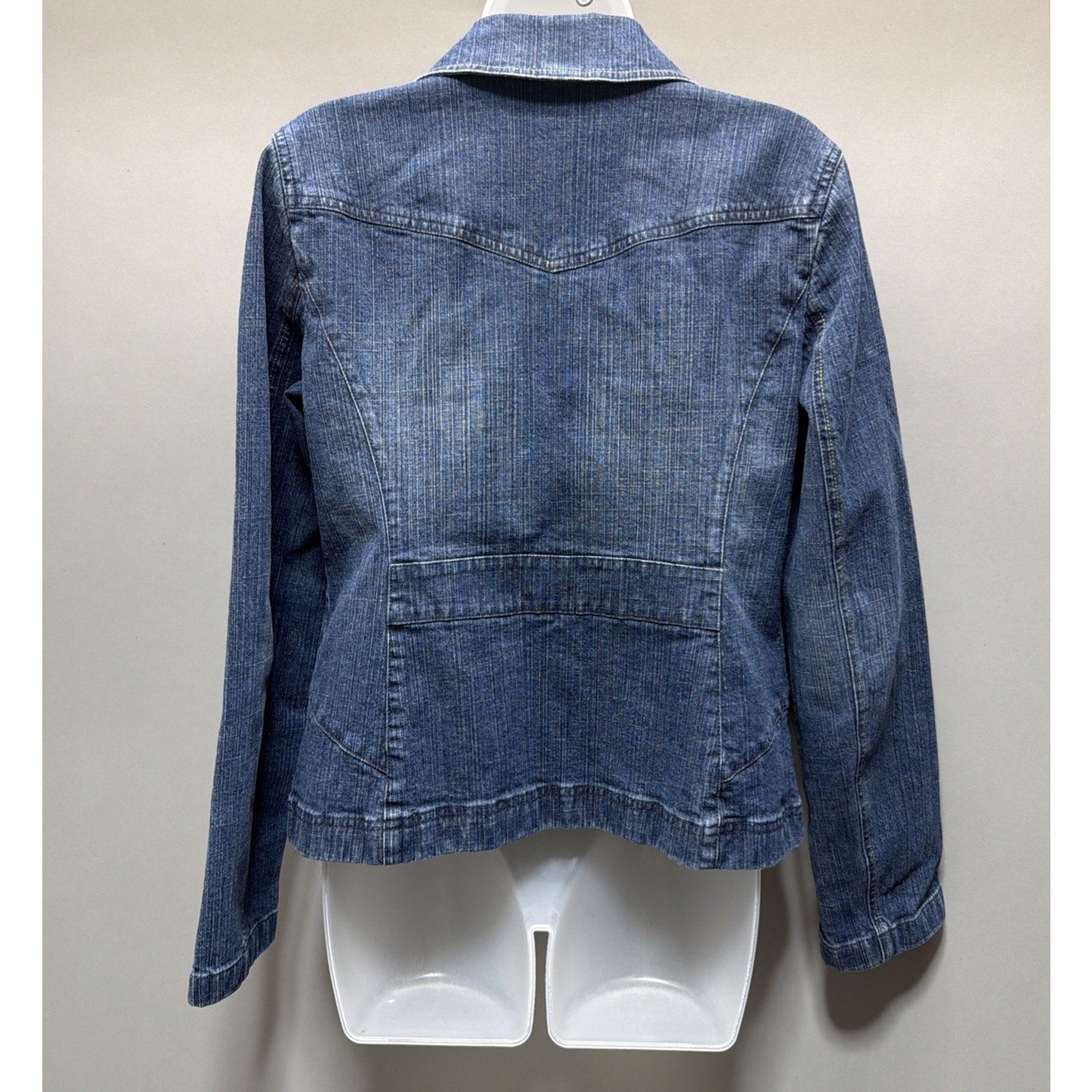Ann Taylor Loft Women’s Jean Jacket Denim Size 8 Stretch