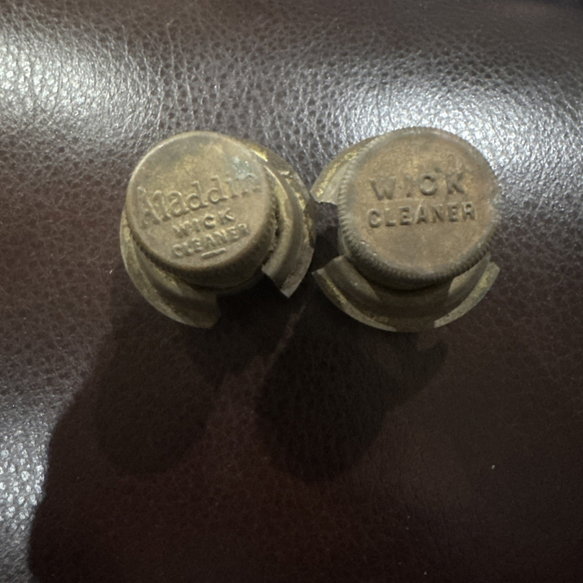Aladdin Model ? Brass Wick Cleaner And Additional Wick Cleaner As Shown (lotof2)