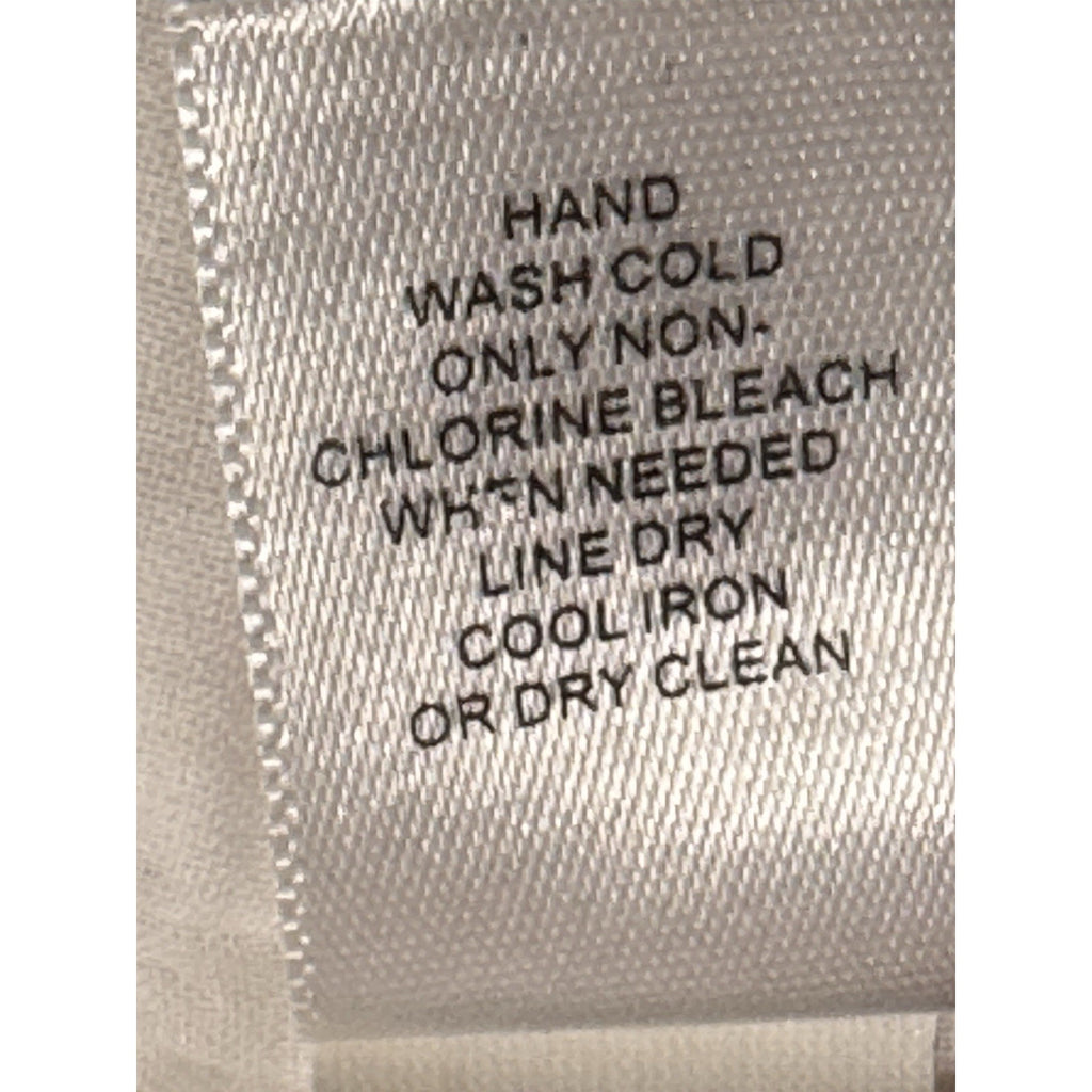 Banana Republic Eyelet Embroidered Skirt Women’s 6 White Cotton Lined Zip