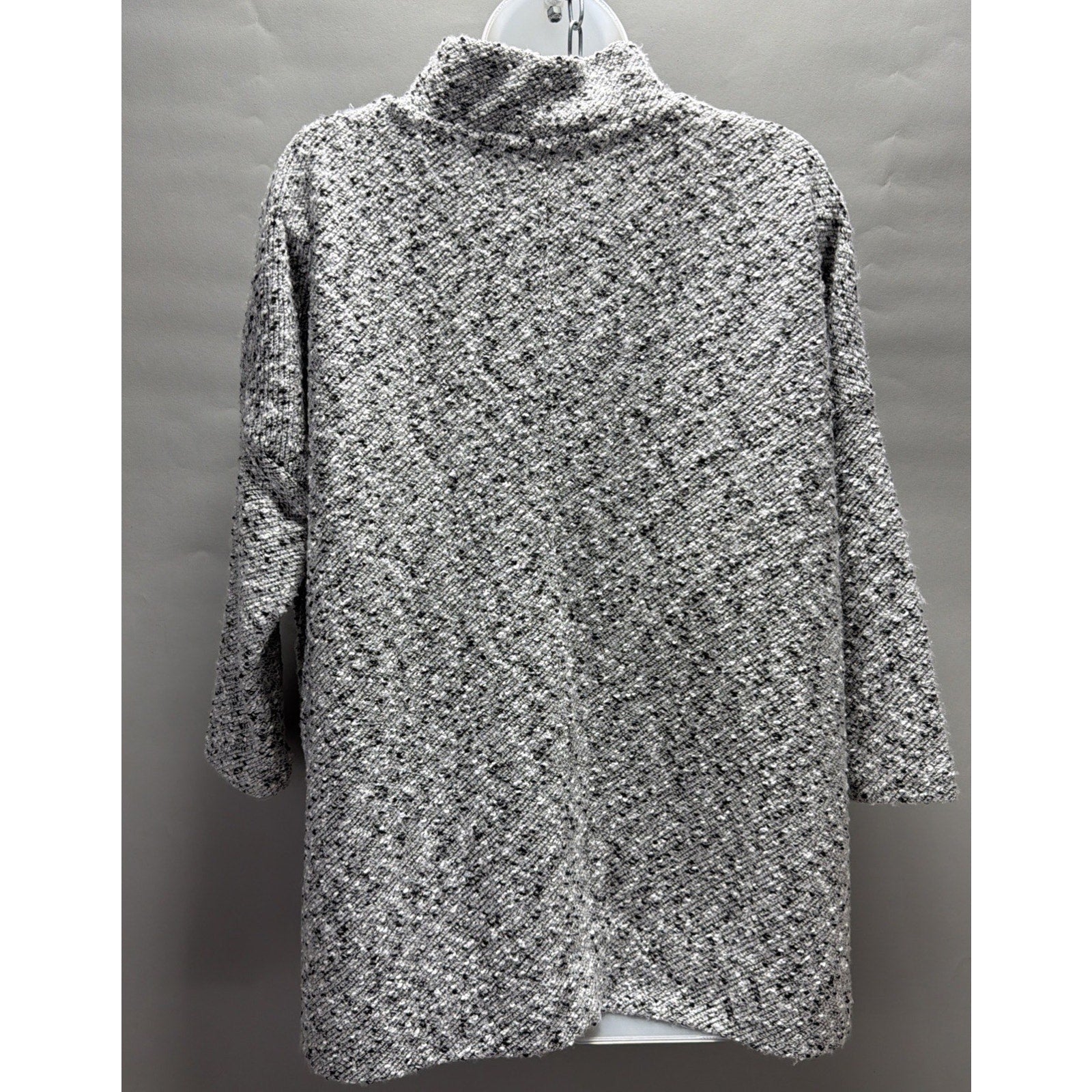 Lou & Gray For Loft Women’s Size XS Gray Black Marl Sweater Mock Neck Pullover