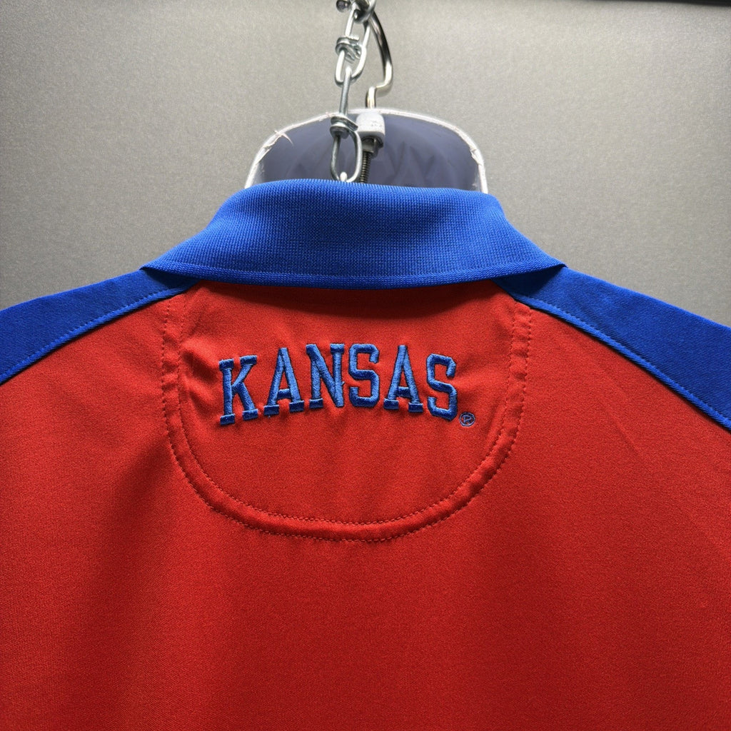 University of Kansas Jayhawks NCAA Knights App Red Polo Shirt Size M Excellent