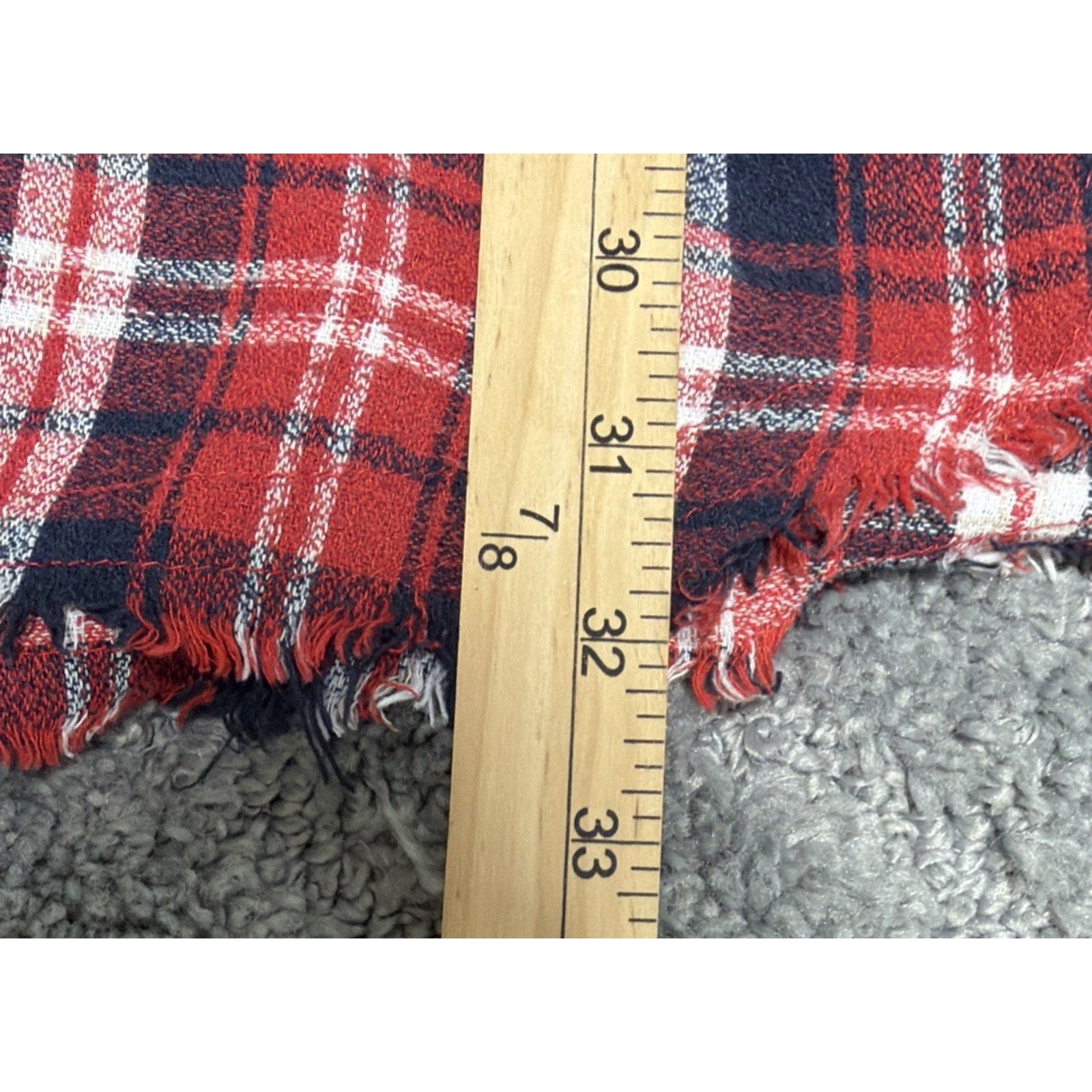 Jodifl Flannel Long Sleeve Tunic Top Size Large Red Plaid Boutique