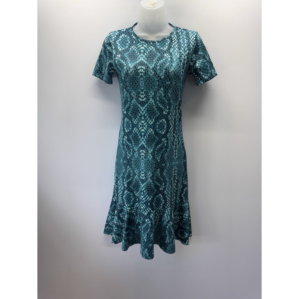 ALK Glamour Mermaid Animal Print Dress Women’s Small Petite