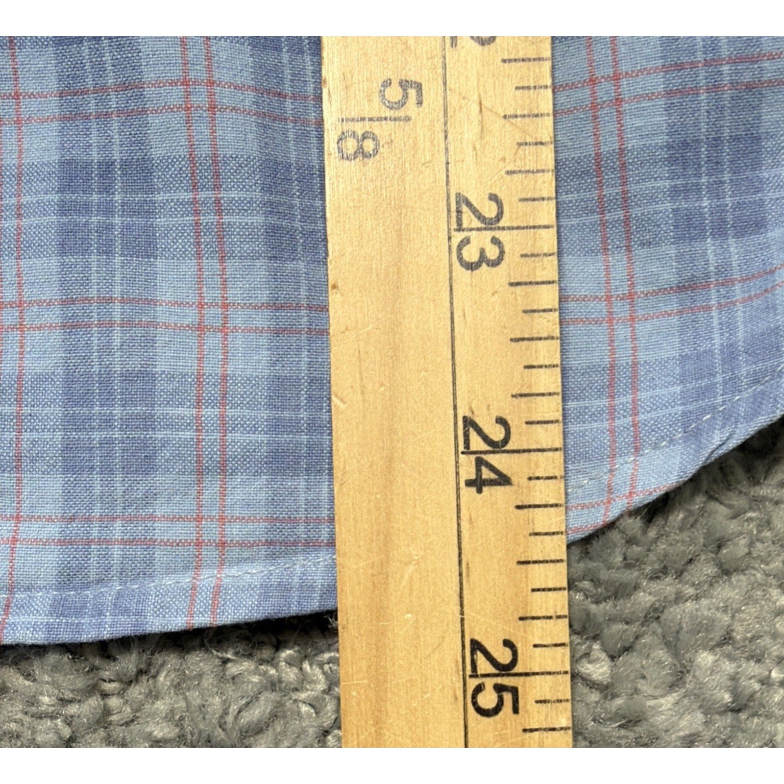 Faherty Women's Blue Plaid Long Sleeve Button Up Shirt Size S Western Cowgirl