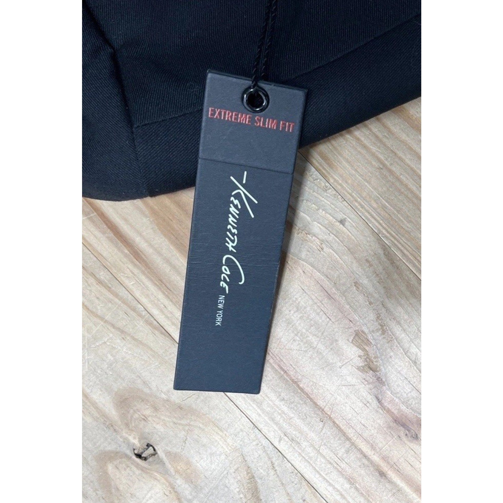 Kenneth Cole Gray Extreme Slim Fit Wool Blend Blazer | Size 38 Regular Black NWT