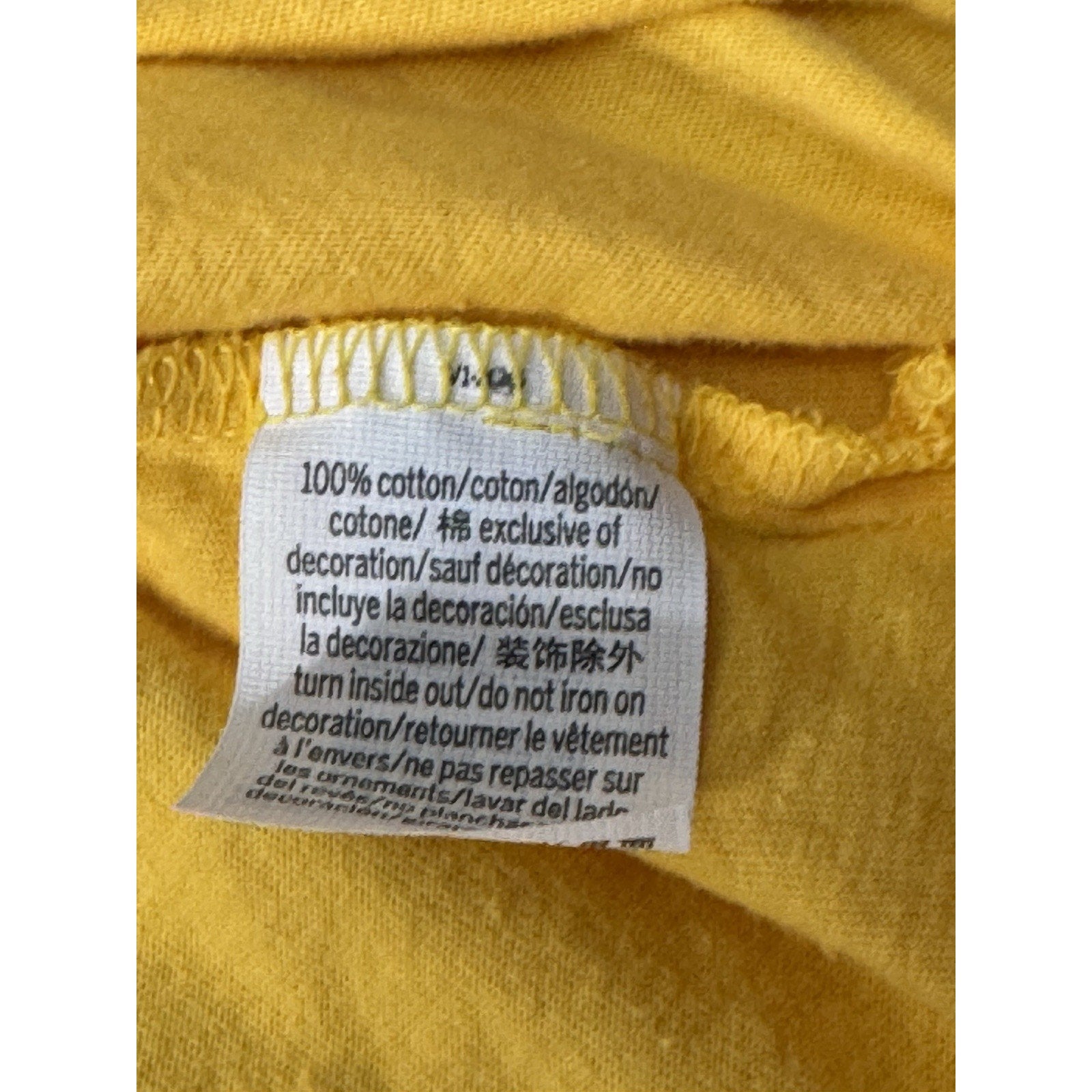 Pink Women's Long Sleeve Yellow Pull Over "PINK" Shirt Size Medium EUC