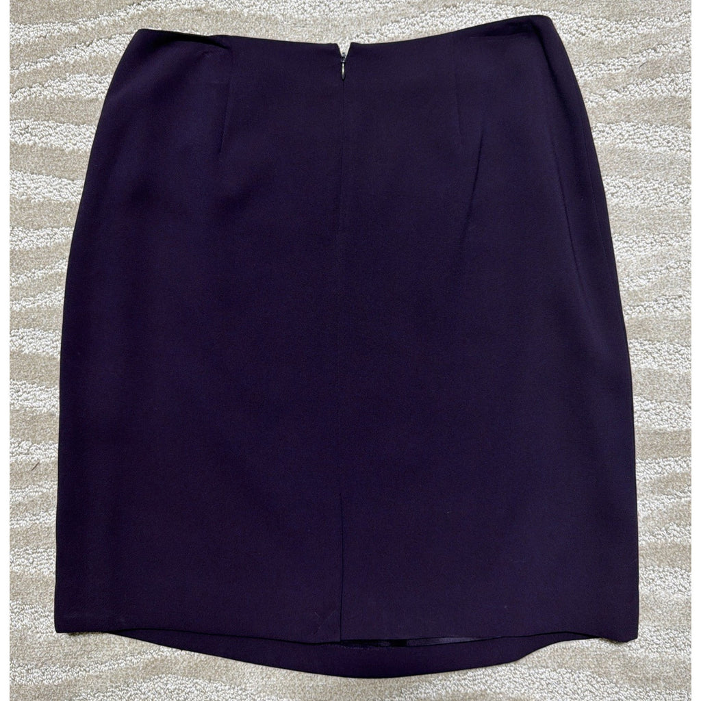 90s Vintage Mini Skirt Purple Pencil Skirt Office Aesthetic Lined Size 12 NWT