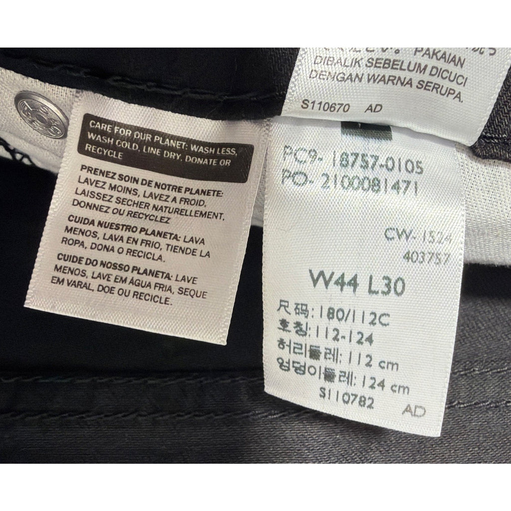 Levi’s 541 Athletic Taper Jeans Mens 44x30 Black Stretch Denim Big & Tall