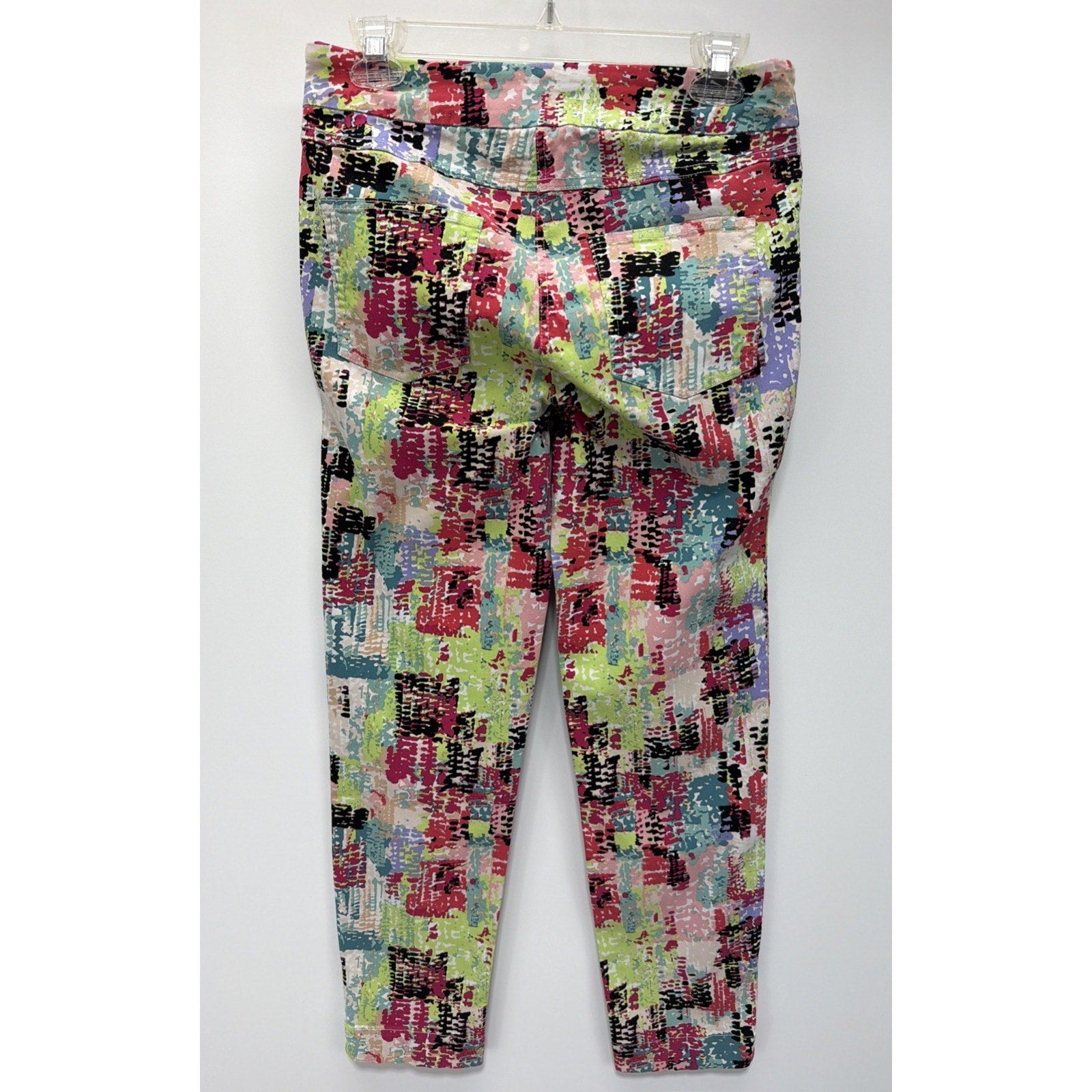 Slim - Sation by Multiples Artsy Abstract Pull On Stretch Pant