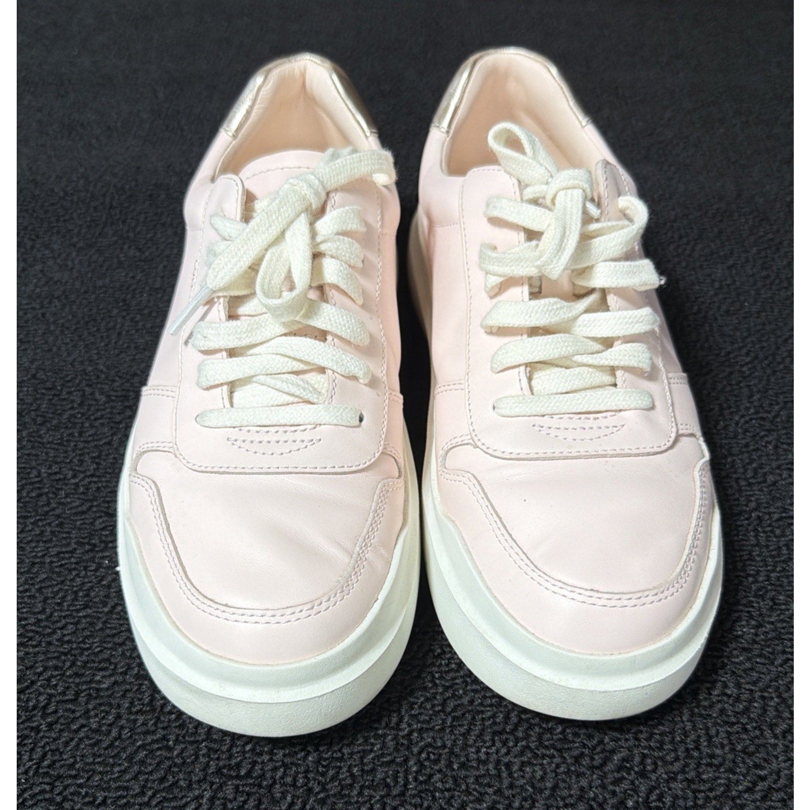Cole Haan GrandPro Rally Court Pink Leather Laced Up Sneakers Shoes Womens Sz 9