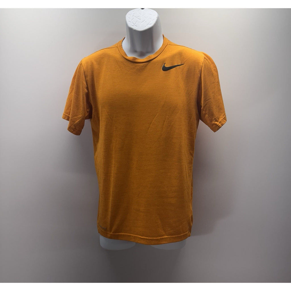 Nike Dri-fit Orange T-shirt Logo Men’s Size Small Nikebetterworld