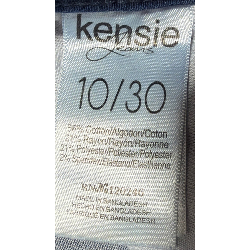 Kensie Jeans Ankle Skinny Mid Rise Stretch Blue Jeans Womens Size 10 NWOT