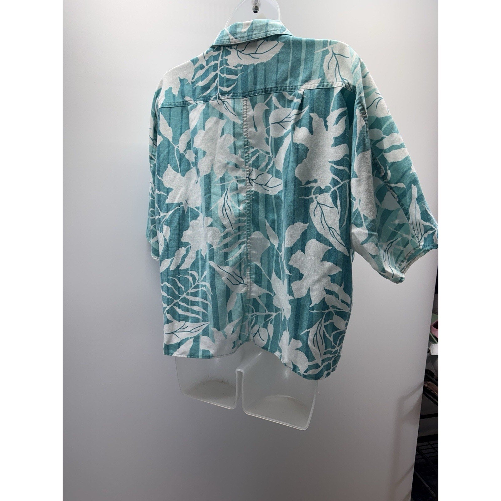 Vintage Aileen Hawaiian Straight Hem Button Up Women’s Size Large Made In USA