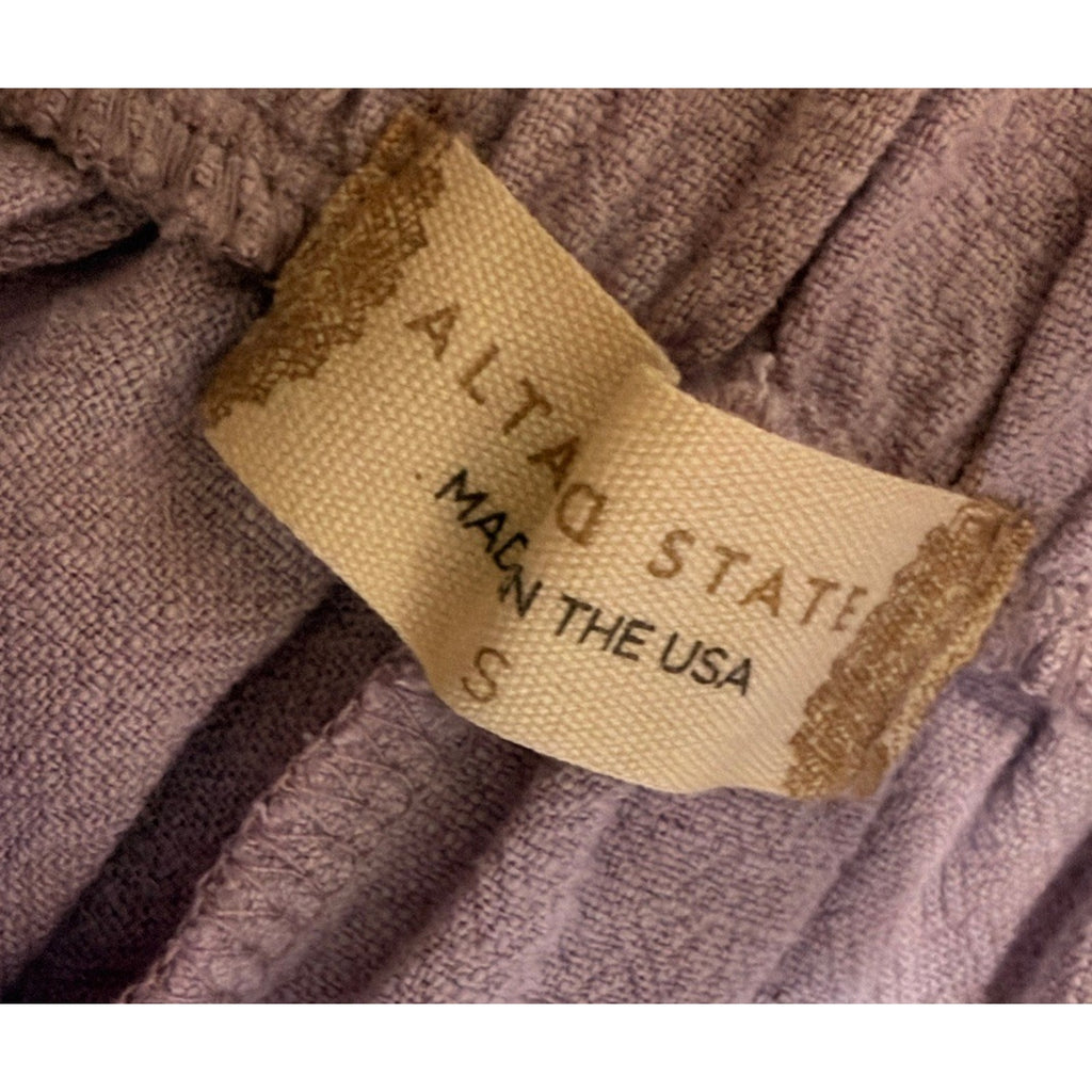 NWT Altar'd State Pleated Linen Blend Shorts Lavender, Women's Size S Made USA