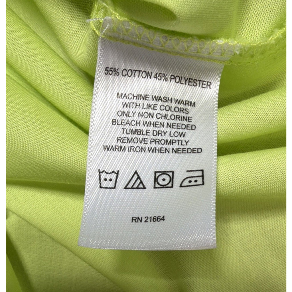 Foxcroft Wrinkle Free Button Up Shirt Womens 8P 3/4 Sleeve Green Career Casual