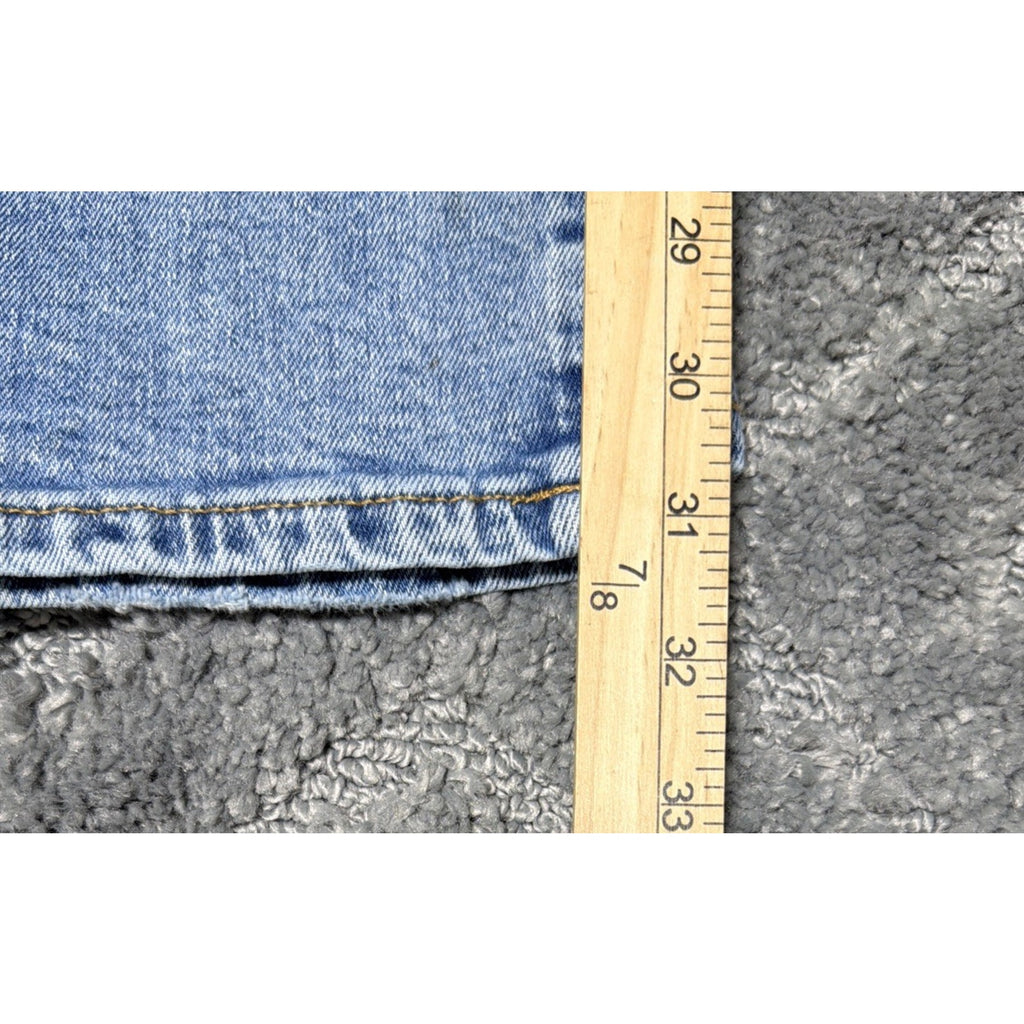 Mutual Weave Jeans Men's 34x32 Medium Blue Denim The Relaxed Cotton Stretch