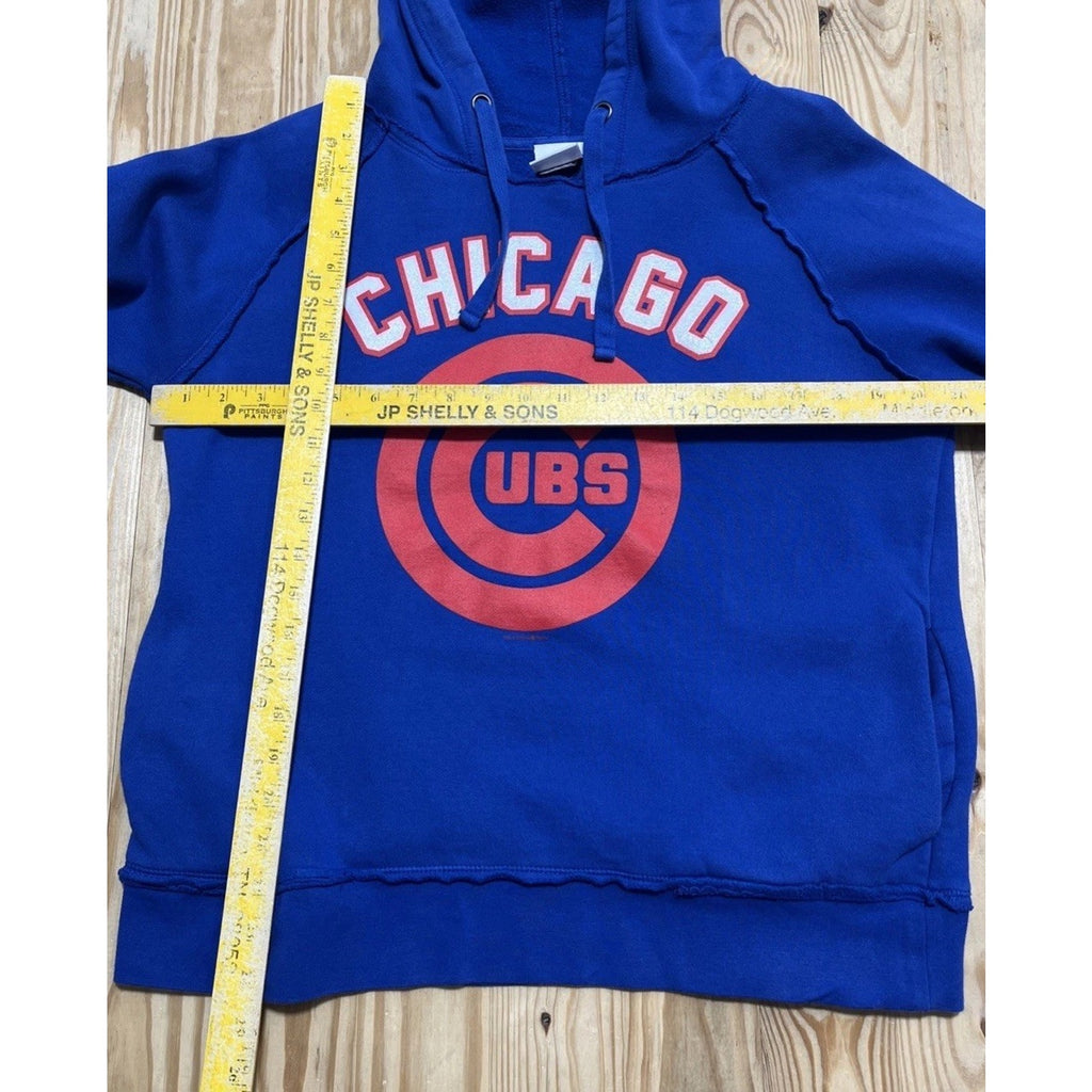 Chicago Cubs 5th & Ocean MLB Hoodie Sweatshirt Blue Pockets Women's Size M 2015
