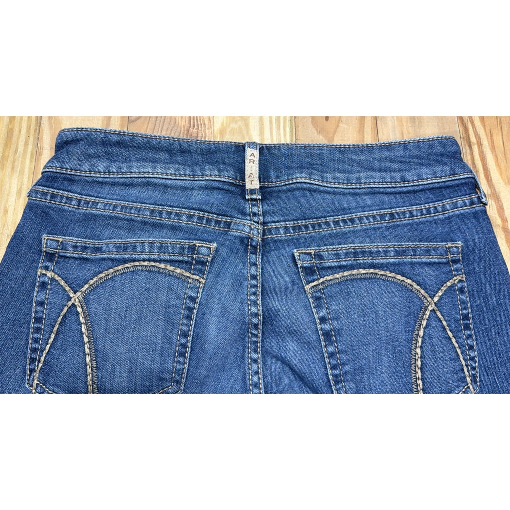 Ariat Trouser Jeans Womens 28L Slim Wide Leg Flare Stretch