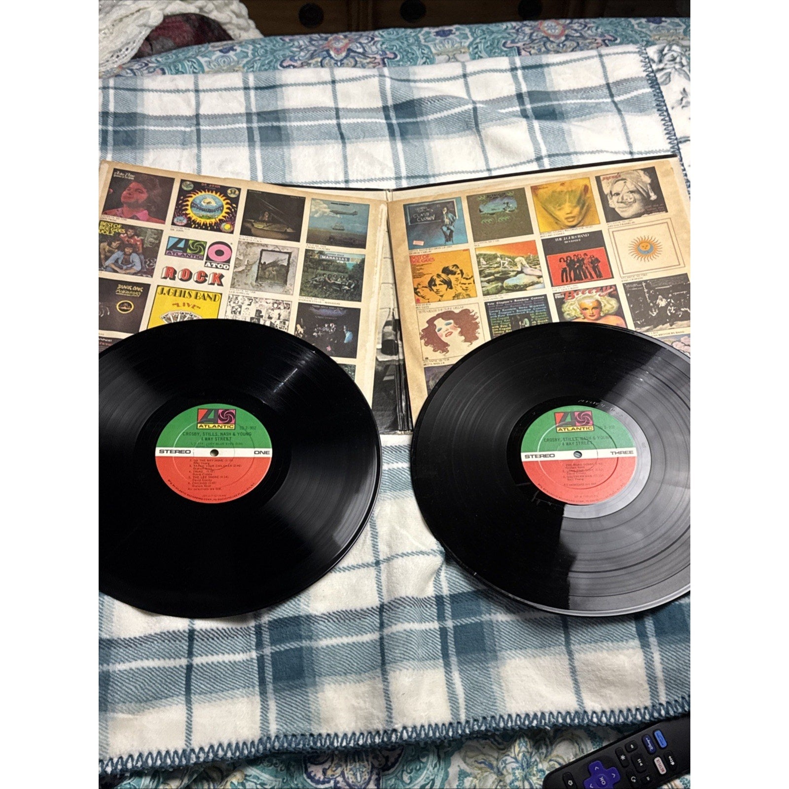 CROSBY STILLS NASH & YOUNG "4 Way Street" Atlantic SD2902 2 LP Records VG