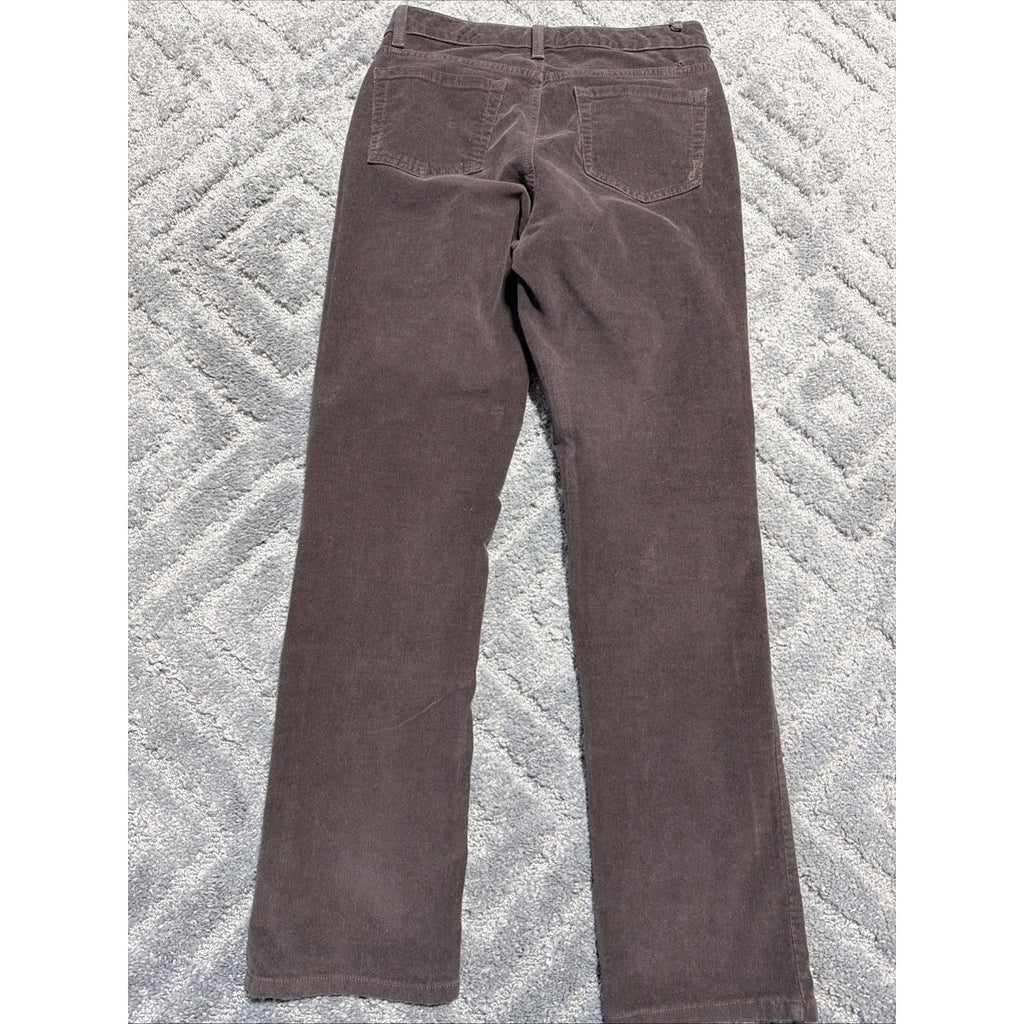 Jones New York Sutton Straight Corduroy Women’s Size 8 Brown Slimming Pants