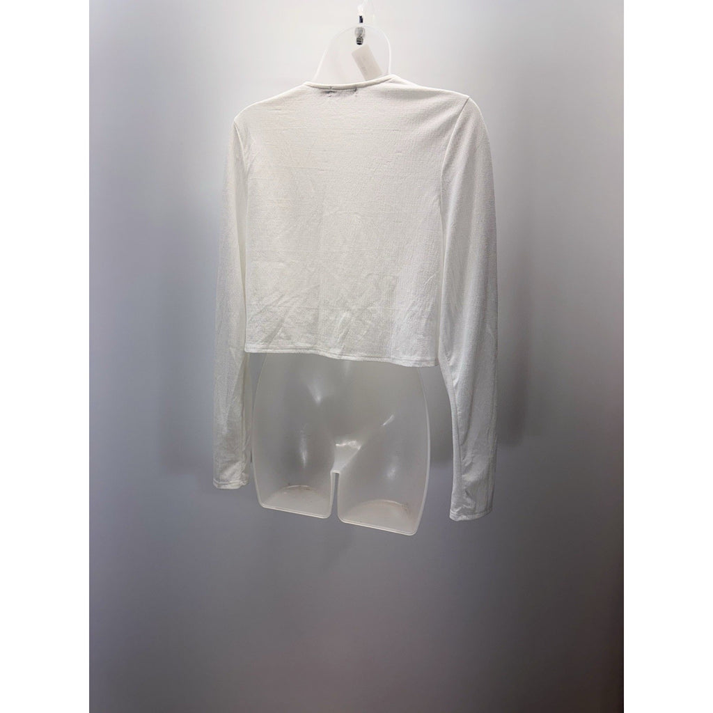 Cure Apparel Women's Cropped White Coverup Size Medium NWT