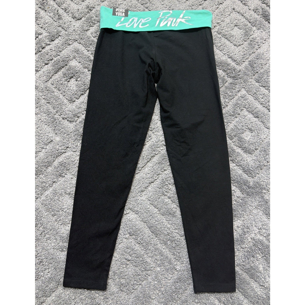 New Victoria's Secret PINK Bling Flat Legging Sport Athletic Yoga Pant 28”L 2013