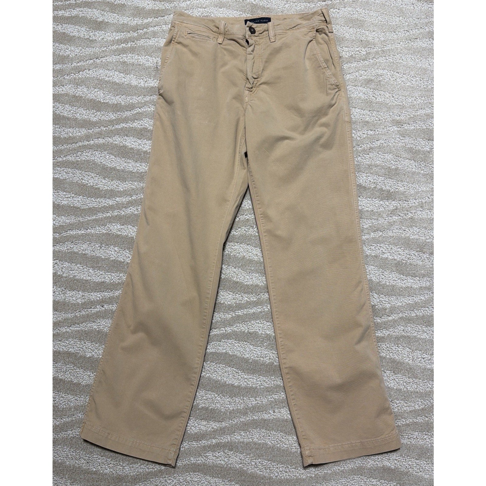 American Eagle Outfitters Next Level Stretch Relaxed Boot Mens Khaki Pants 28x30