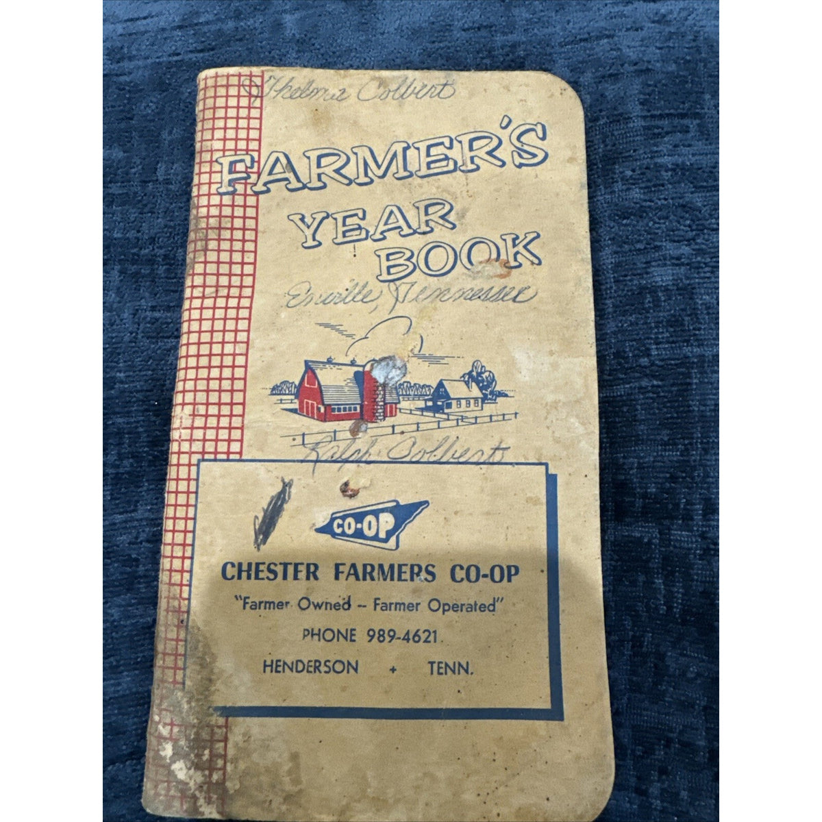 Vintage 1967 Farmer's Year Book Booklet Henderson Tennessee Feed History