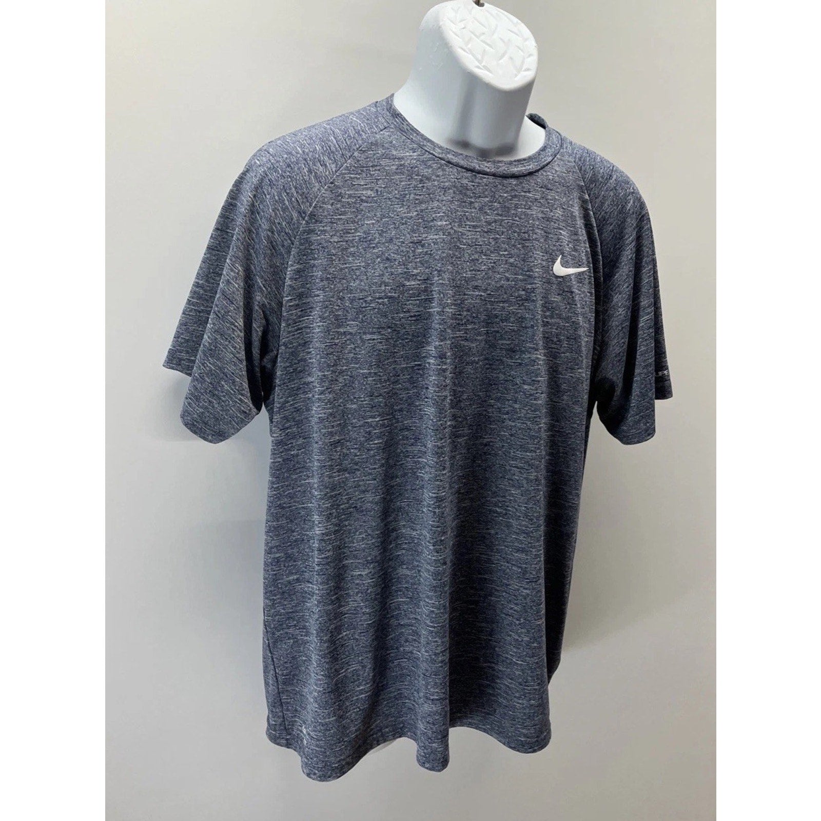 Nike Swim Blue Heather Short Sleeve UPF 40+ Shirt Men’s Size XL