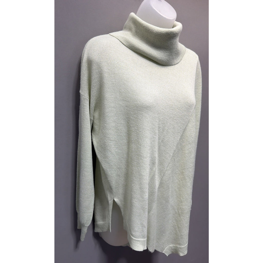 Vintage Lisa International 100% Acrylic Oversized Turtleneck Sweater Green M