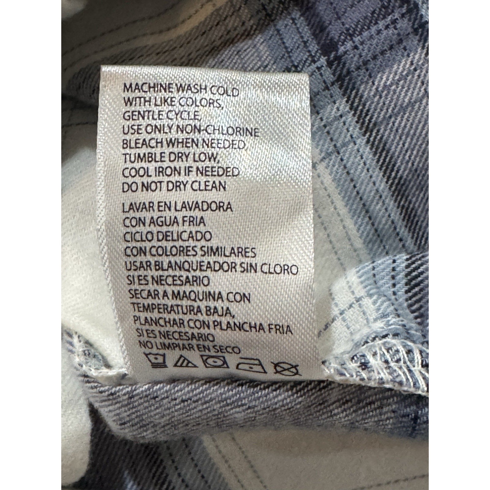 NWT Weatherproof Women Comfort Stretch Button Up Shirt Top Size XXL Blue Plaid