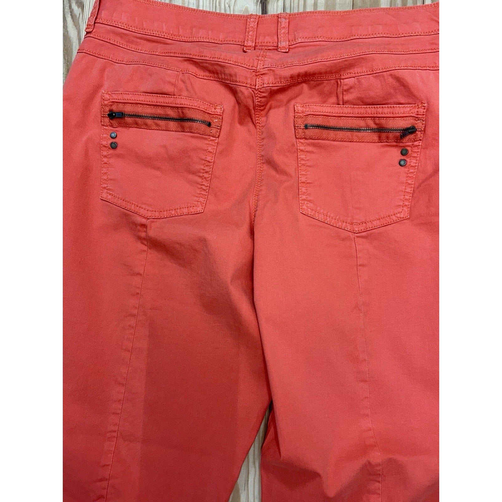 Chicos Pants 1 US Medium So Slimming Stretch Front Seam Career Minimalist Casual