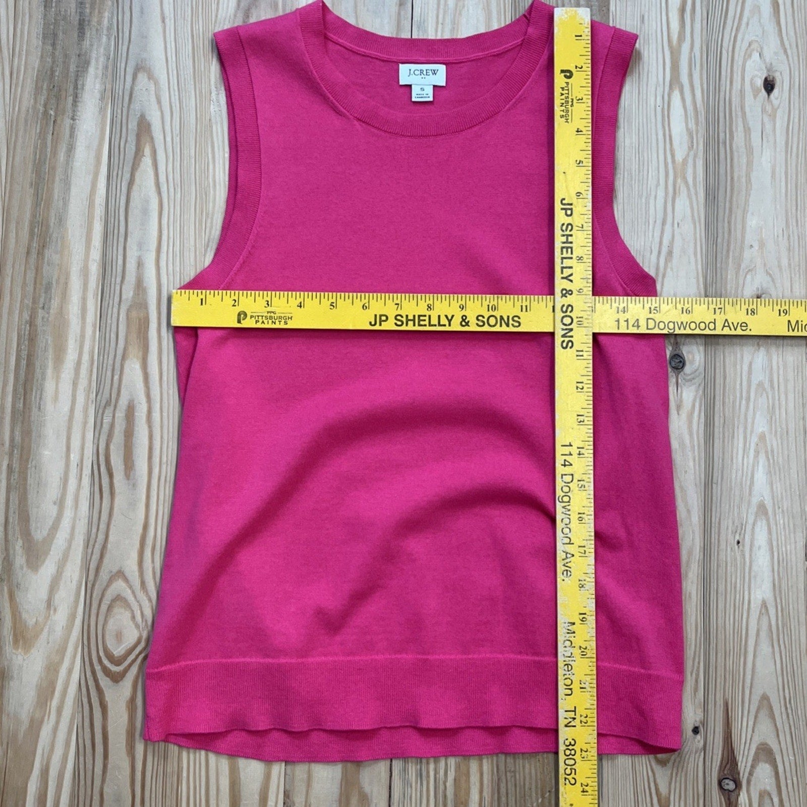 J. Crew women’s knit pink tank top size S