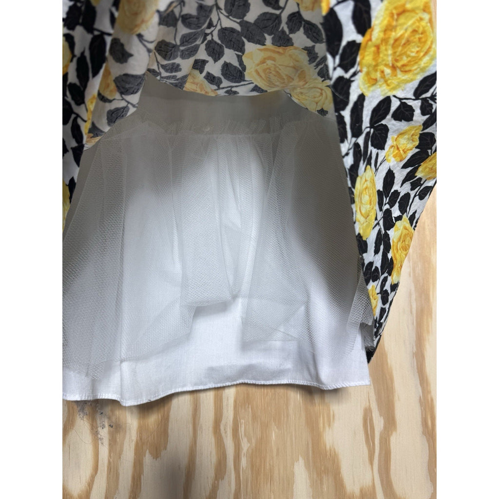 BONNIE JEAN FLORAL SUN DRESS WITH LACE TULLE SKIRT Sleeveless Girls Size 10