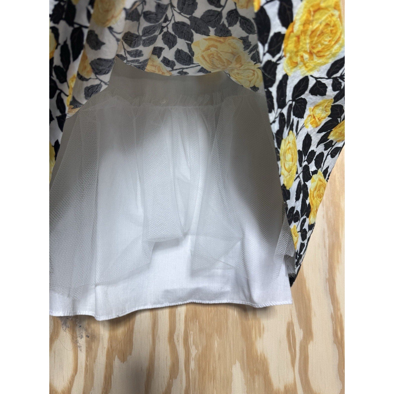 BONNIE JEAN FLORAL SUN DRESS WITH LACE TULLE SKIRT Sleeveless Girls Size 10
