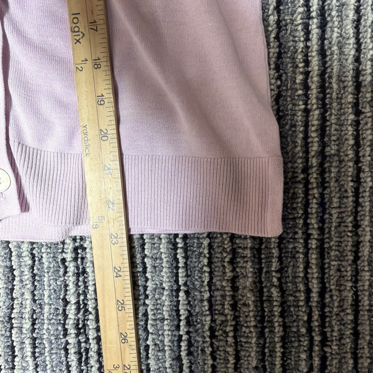 LOFT Womens Cardigan Sweater V Neck Lightweight Viscose Pale Pink Size XS