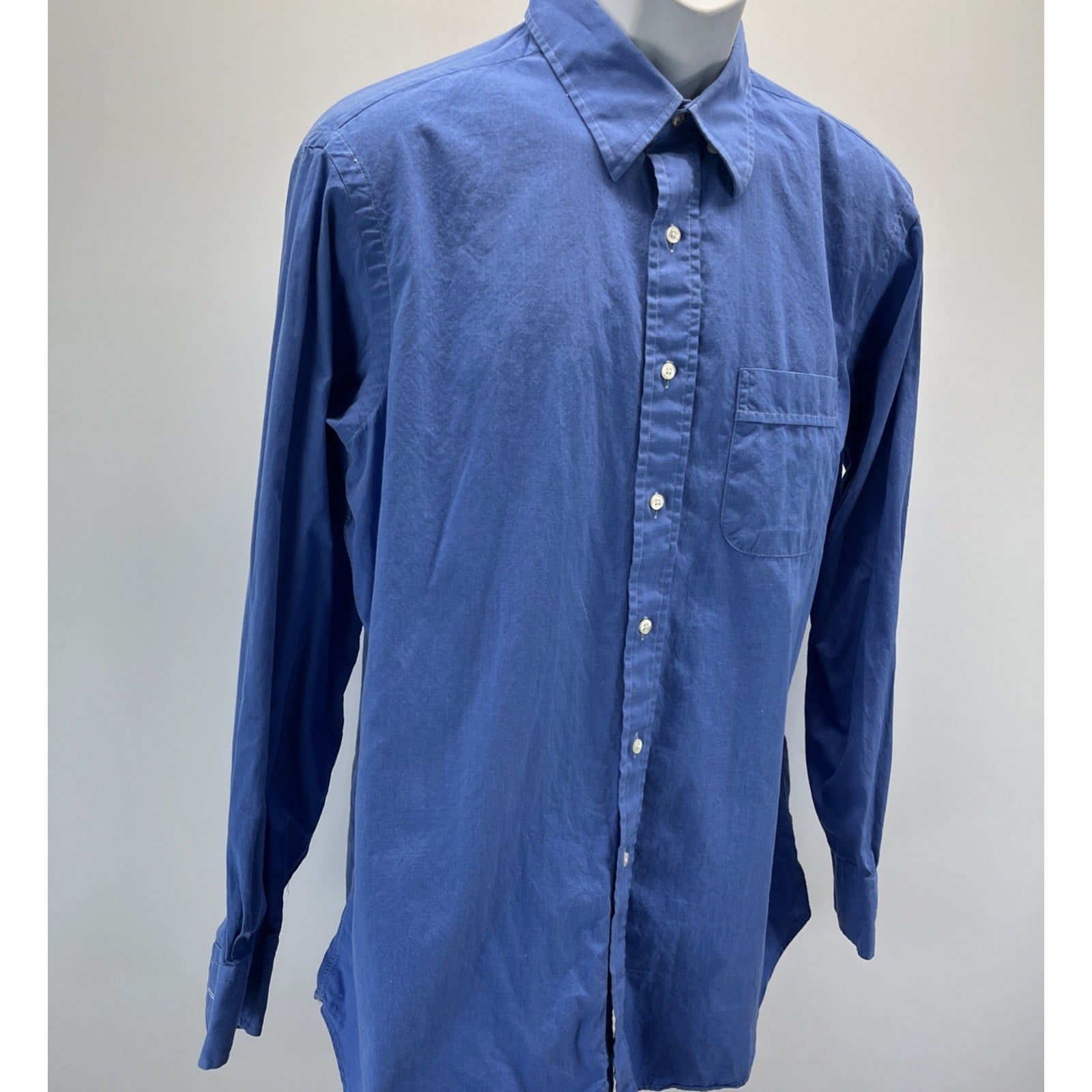 Tom James Custom Executive Collection Tailored Blue Shirt XL