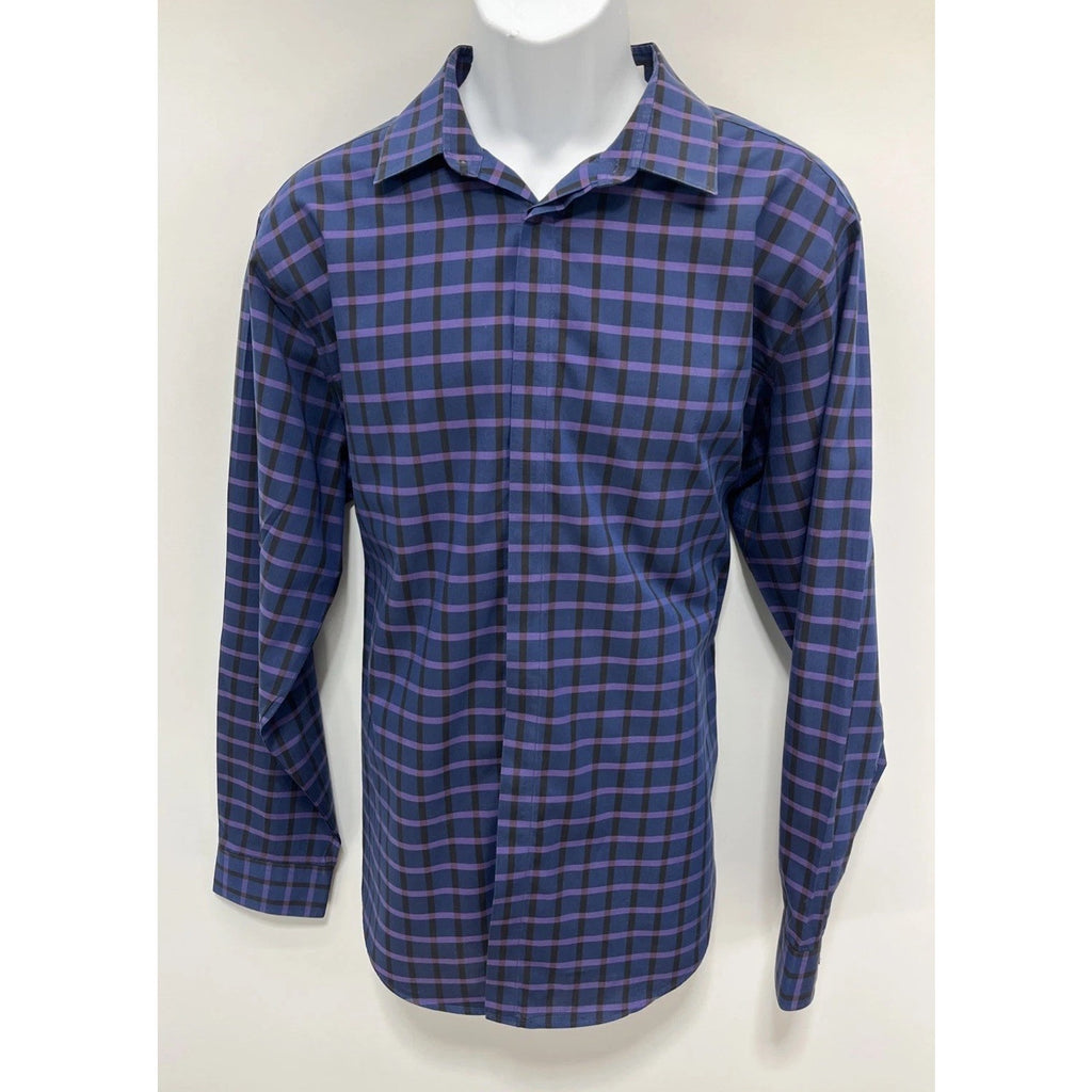 Calvin Klein Men's Slim Fit Non-Iron Performance Dress Shirt Cotton 17.5 32/33