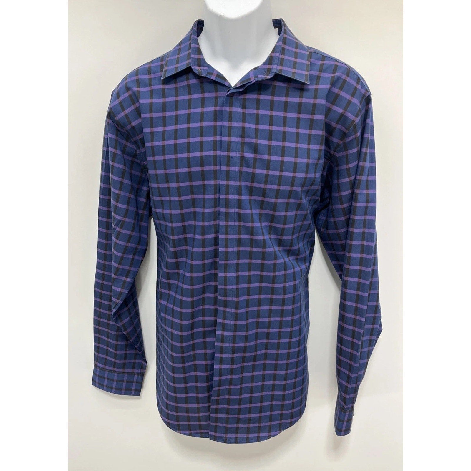 Calvin Klein Men's Slim Fit Non-Iron Performance Dress Shirt Cotton 17.5 32/33