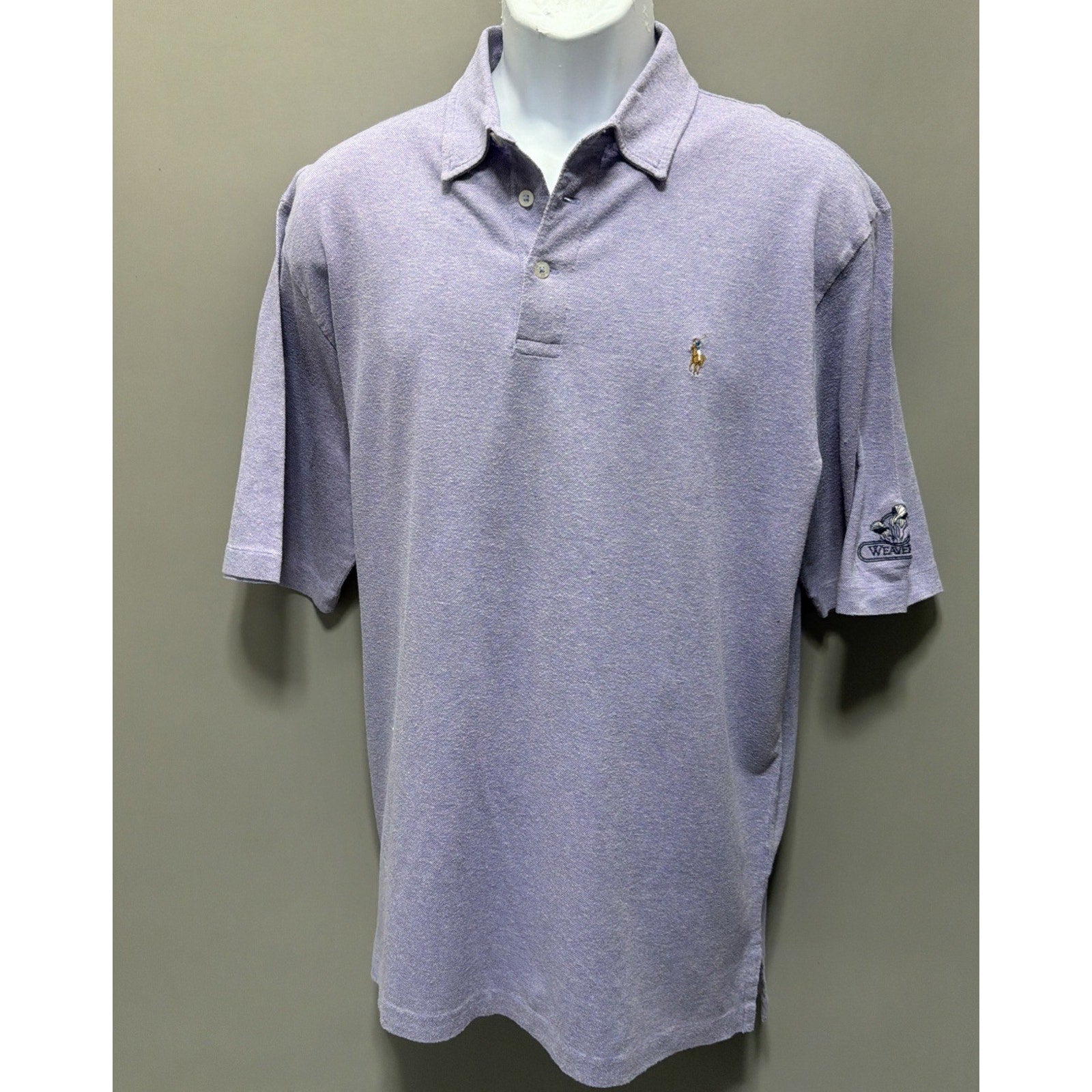 Polo Golf Ralph Lauren Short Sleeve Polo Shirt Periwinkle Size L Weaver Ridge