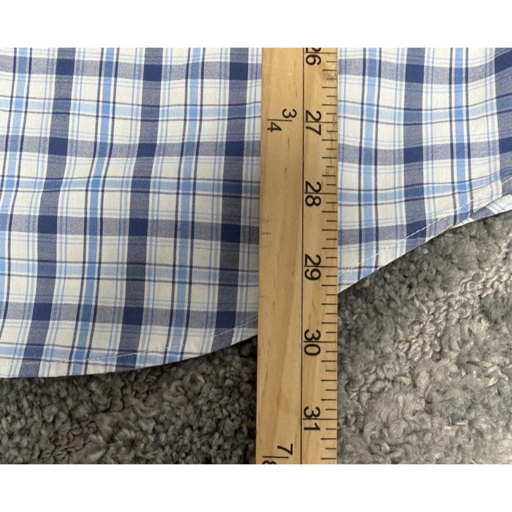 Vineyard Vines Slim Fit Tucker Shirt Men's Large Long Sleeve Blue Plaid